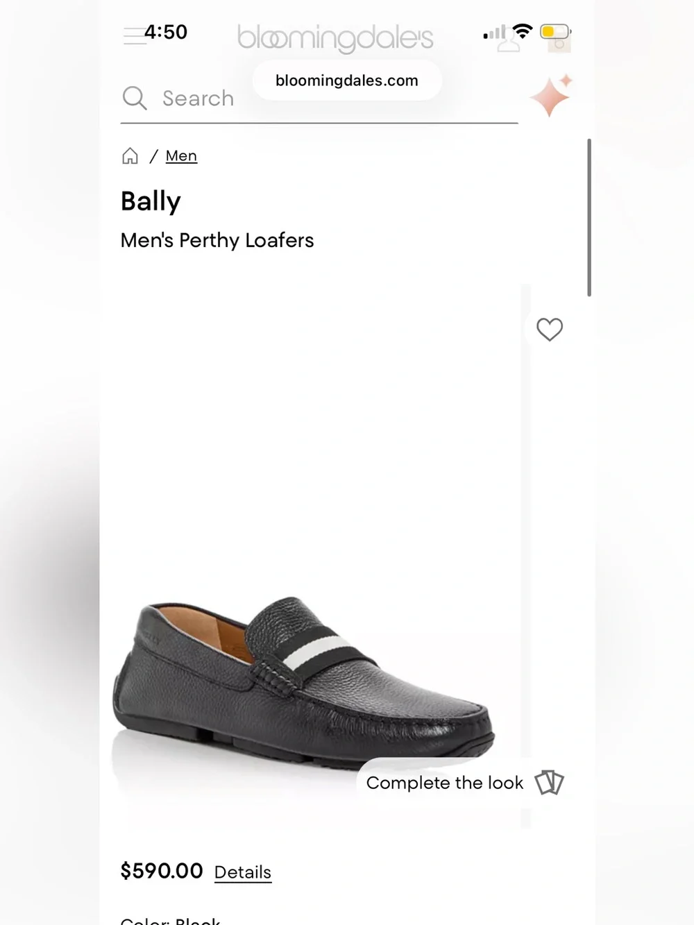 Authentic Bally black driving loafers
